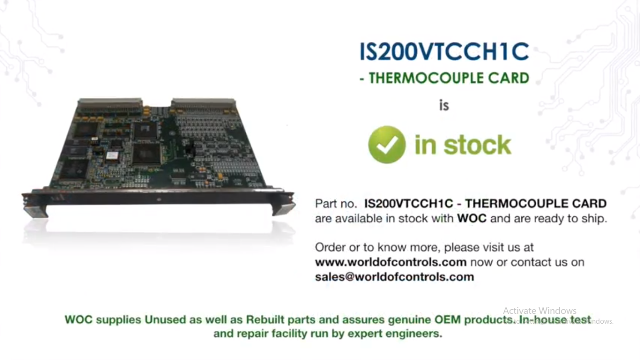 IS200VTCCH1C THERMOCOUPLE CARD - in stock with WOC!