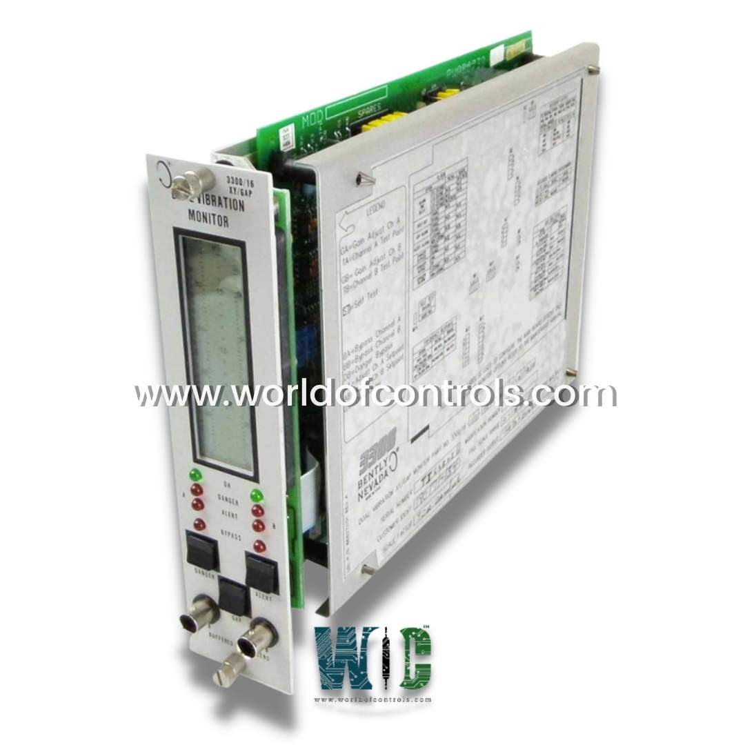 3300/16-PWA140720-03 - Dual Vibration XY/Gap Monitor