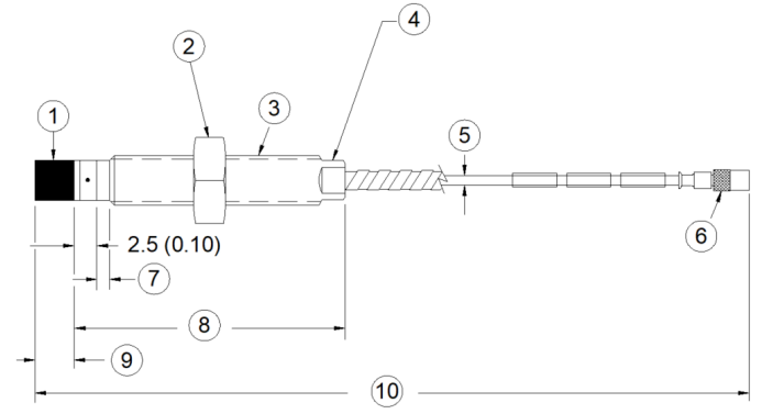 330130-080-01-05 ARMOURED EXTENSION CABLE