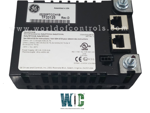 IS220PTCCH1B REV F - Thermocouple Input Module