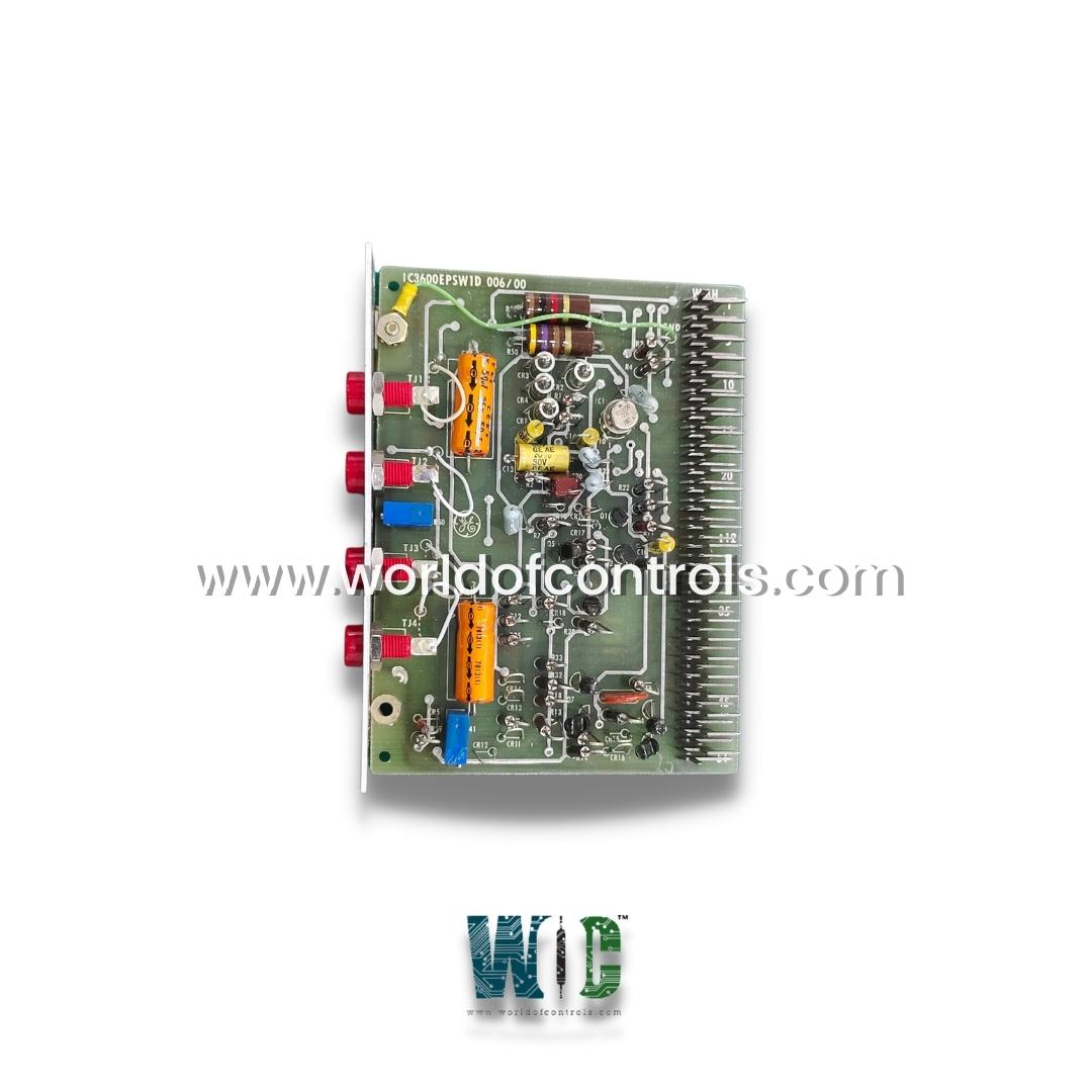 IC3600EPSW1D - General Electric Regulator Control Board