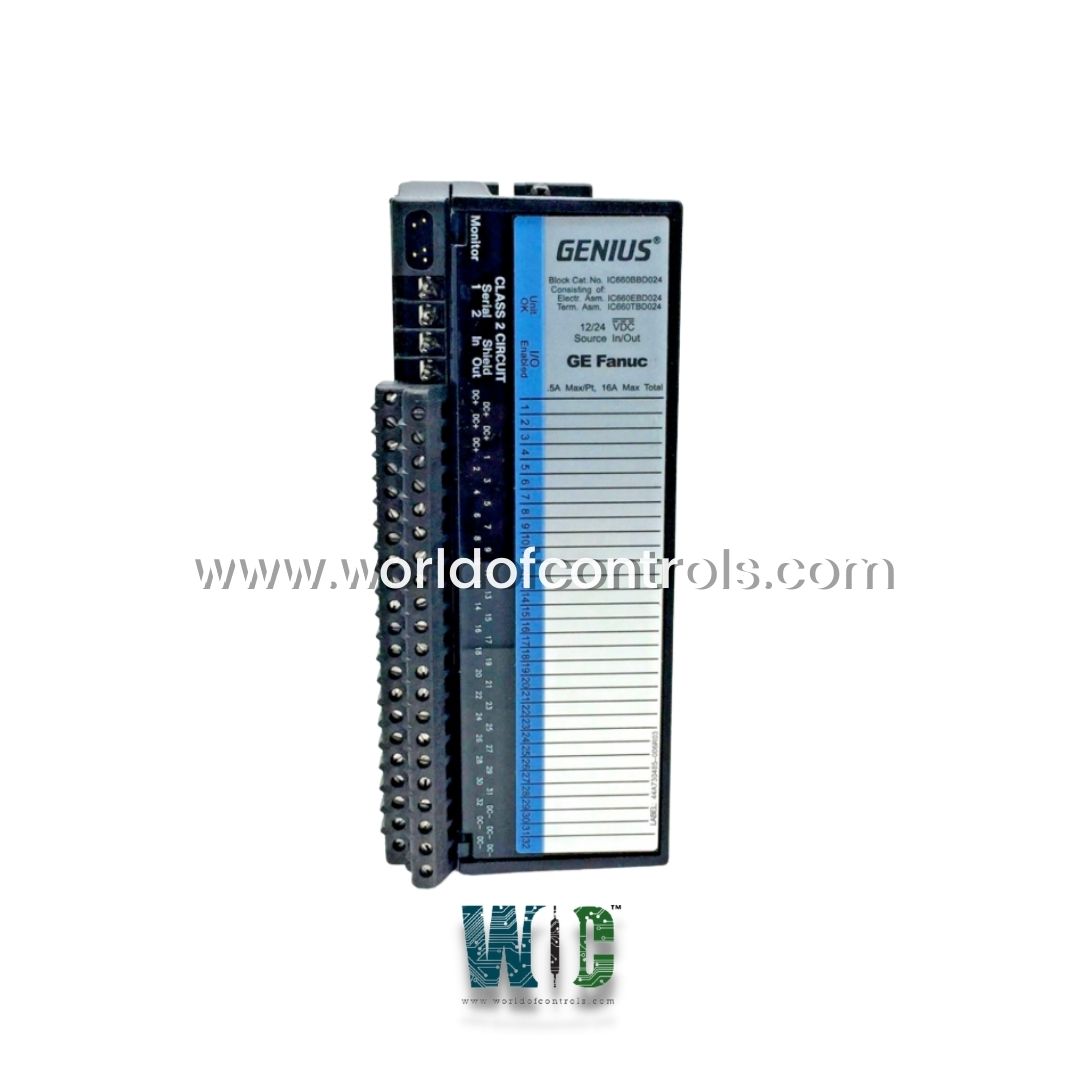 IC660BBD024 - 12/24 VDC 32-Circuit Source I/O Block