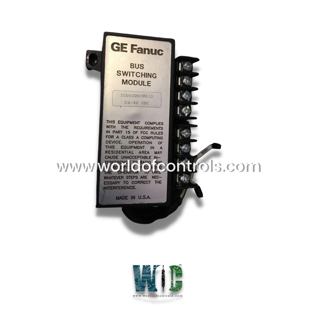 IC660BSM021D - Bus Switching Module