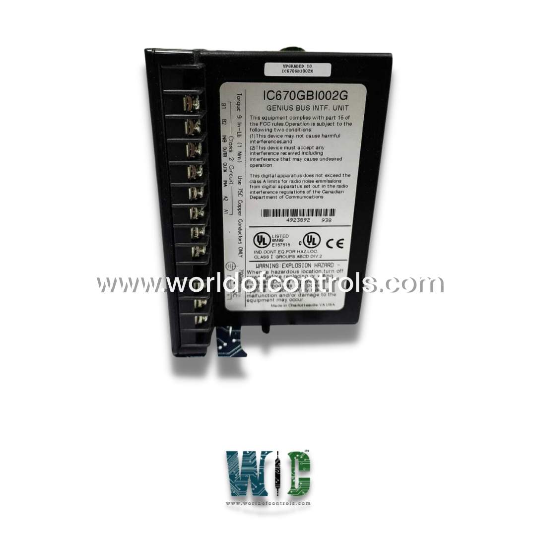 IC670GBI002G - Bus Interface Unit