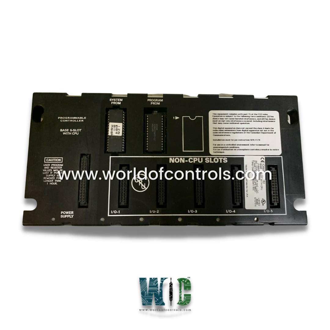 IC693CPU313 - 5-Slot CPU Baseplate