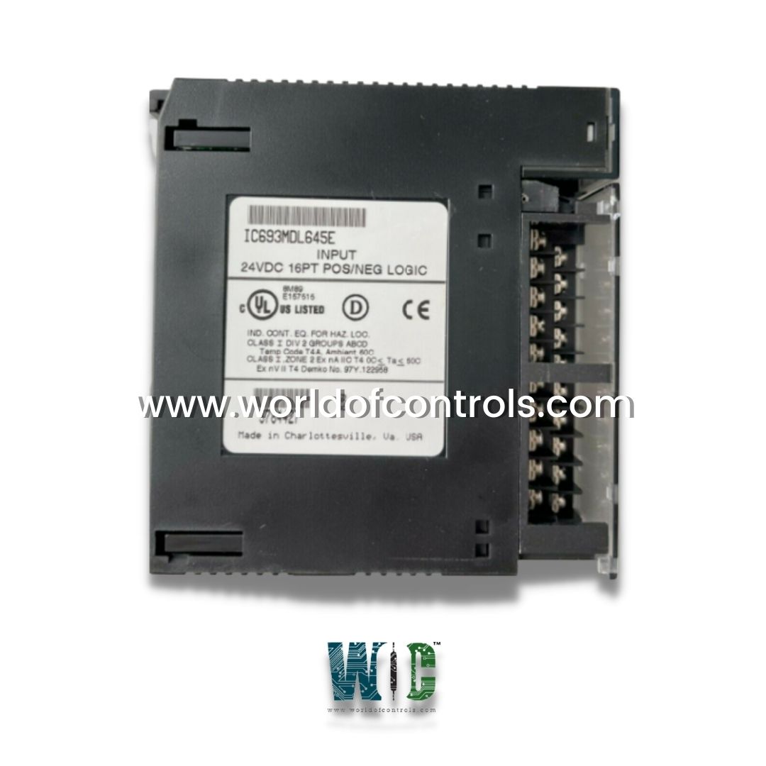 IC693MDL645E - Input Module, 16 Input, 24 V dc