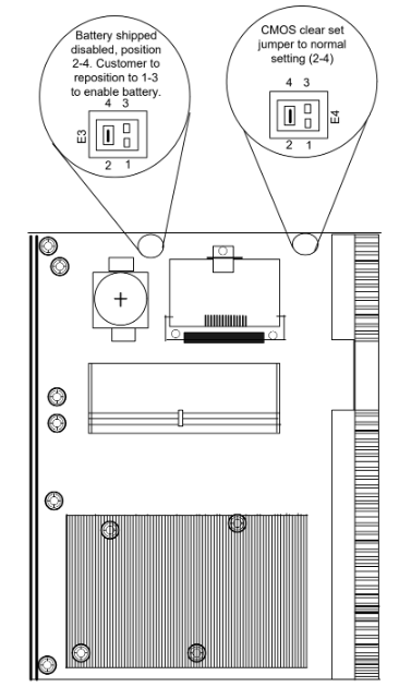 UCCC Jumper Location and Settings